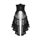 Darkinlove Women's Gothic Strappy Ruffled Mesh Tunic Skirt