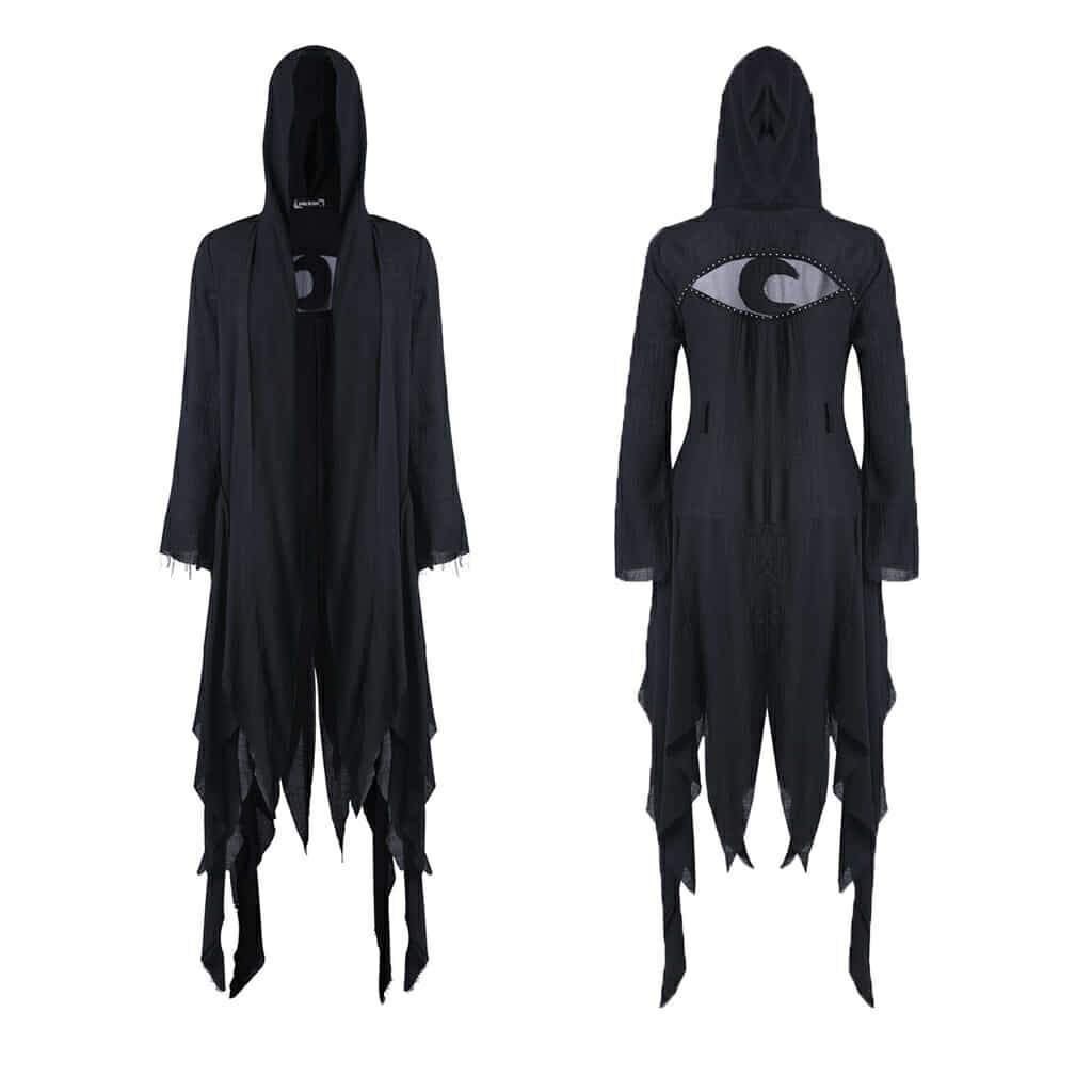 Darkinlove Women's Grungy Goth Hooded Coat