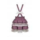 Darkinlove Women's Lolita Angel Multilayer Plaid Suspender Skirt