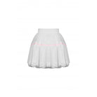 Darkinlove Women's Lolita Bowknot Multilayer Mesh Short Skirt White
