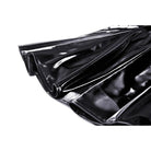 Darkinlove Women's Punk Contrast Color Patent Leather Slip Dress