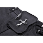 Darkinlove Women's Punk Cutout Buckle Pleated Skirt