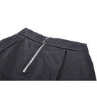 Darkinlove Women's Punk Cutout Buckle Pleated Skirt