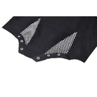 Darkinlove Women's Punk Mesh Splice Halterneck Crop Top