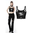 Darkinlove Women's Punk Ripped Devil Fish Bustier