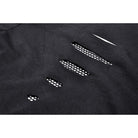 Darkinlove Women's Punk Ripped Mesh Splice Shirt