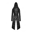 Darkinlove Women's Punk Split Ripped Coat with Hood