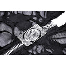 Darkinlove Women's Punk Split Ripped Coat with Hood