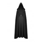 Darkinlove Women's Punk Straps Long Coat with Hood