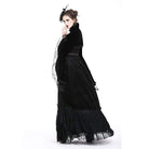 Darkinlove Women's Rosette Velour Goth Cape