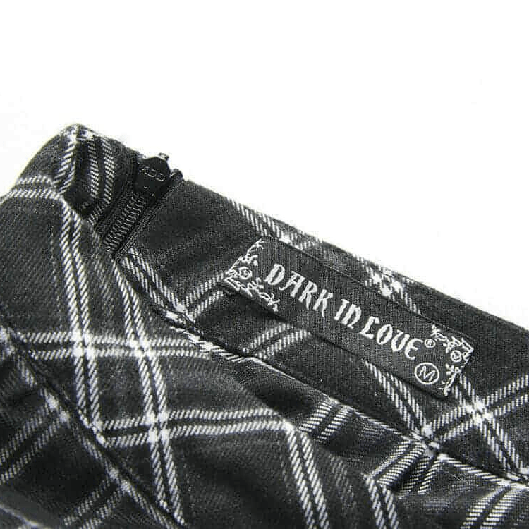 Darkinlove Women's Tartan & Starr Punk Skirt