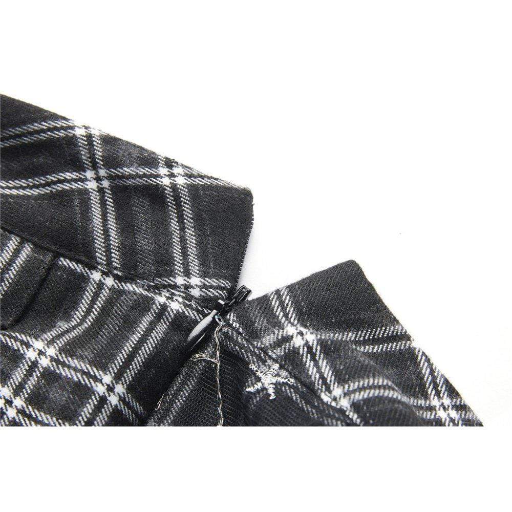 Darkinlove Women's Tartan & Starr Punk Skirt