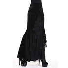 Darkinlove Women's Velour and Lace Goth mermaid Skirt
