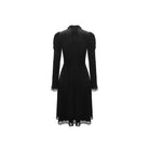 Darkinlove Women's Vintage Lace Collar Velet Dresses