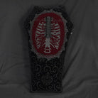 DEVIL FASHION Gothic Skeleton Printed Lace Hexagon Pillow Case with Pillow Inner