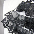 DEVIL FASHION Men's Goth Dress Shirt With Ornamental Jabot