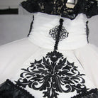 DEVIL FASHION Men's Goth Dress Shirt With Ornamental Jabot