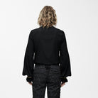 Men's Goth Dress Shirt With Ornamental Jabot
