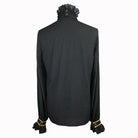 Men's Goth Dress Shirt With Ornamental Jabot