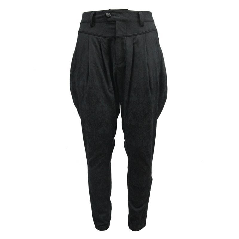DEVIL FASHION Men's Goth Jodhpurs Trousers