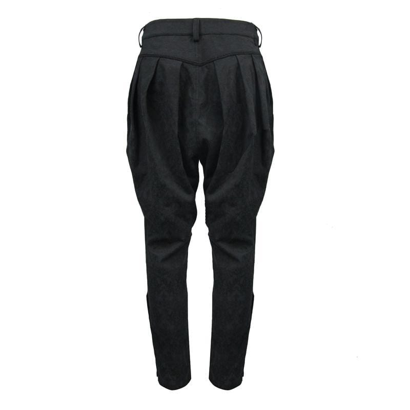 DEVIL FASHION Men's Goth Jodhpurs Trousers