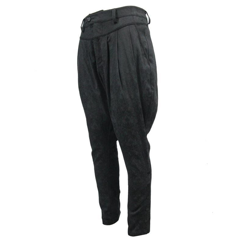 DEVIL FASHION Men's Goth Jodhpurs Trousers