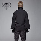 DEVIL FASHION Men's Goth Puff Sleeved Shirt With Bow tie