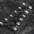 DEVIL FASHION Men's Gothic Asymmetric Zipper Lace-up Waistcoat