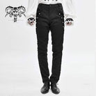 Men's Gothic Back Chain Jacquard Pocket Pants