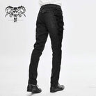 Men's Gothic Back Chain Jacquard Pocket Pants
