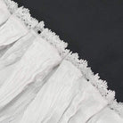 Men's Gothic Drape Meshed Necklace White