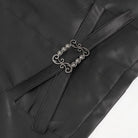 DEVIL FASHION Men's Gothic Embossed Waistcoat with Brooch Red