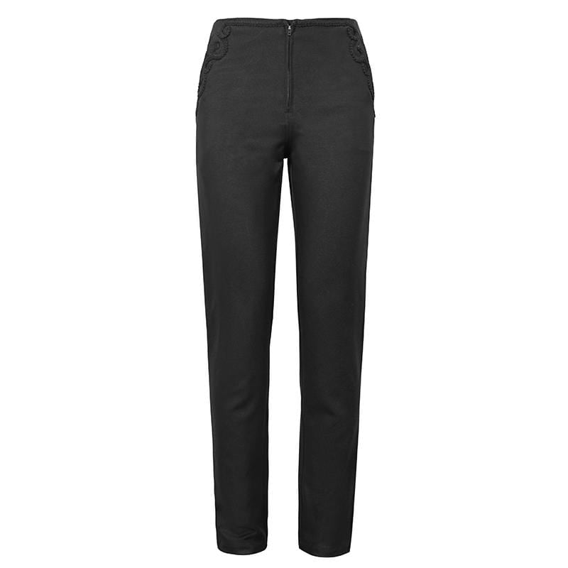 Men's Gothic Front Zip Suit Pants