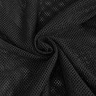 DEVIL FASHION Men's Gothic Long-sleeved Sheer Mesh Shirt