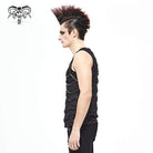 Men's Gothic Punk Chain Ruffles Tank Tops