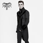 Men's Gothic Stand Collar Cross Zip Tailcoats
