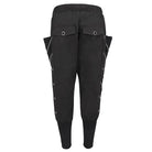 DEVIL FASHION Men's Punk Big-pocket Chains Jogger Pants