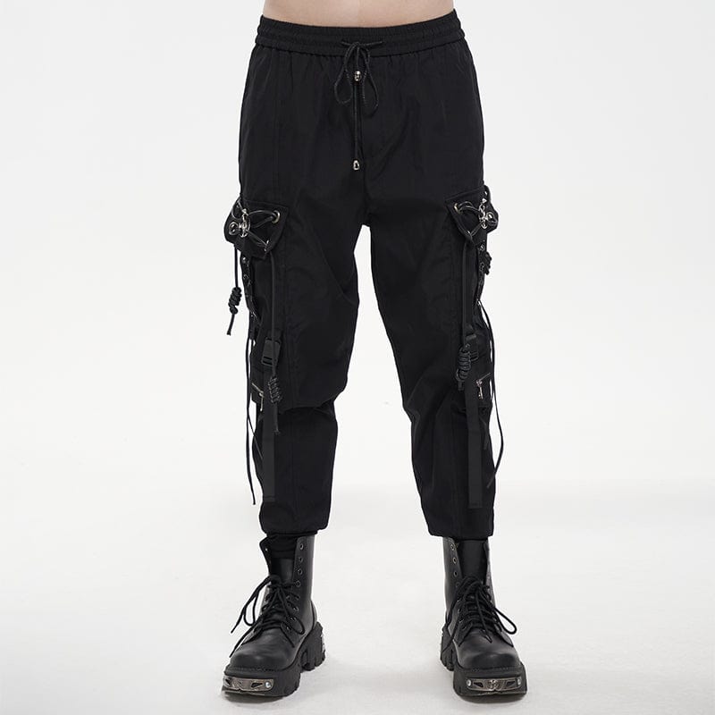 DEVIL FASHION Men's Punk Cargo Pants