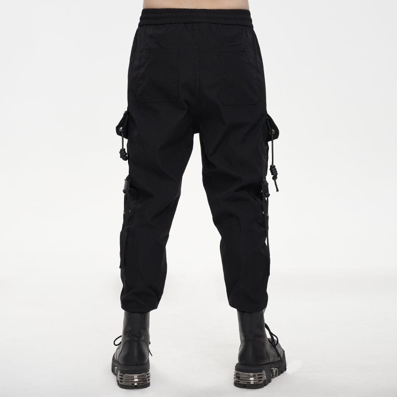 DEVIL FASHION Men's Punk Cargo Pants