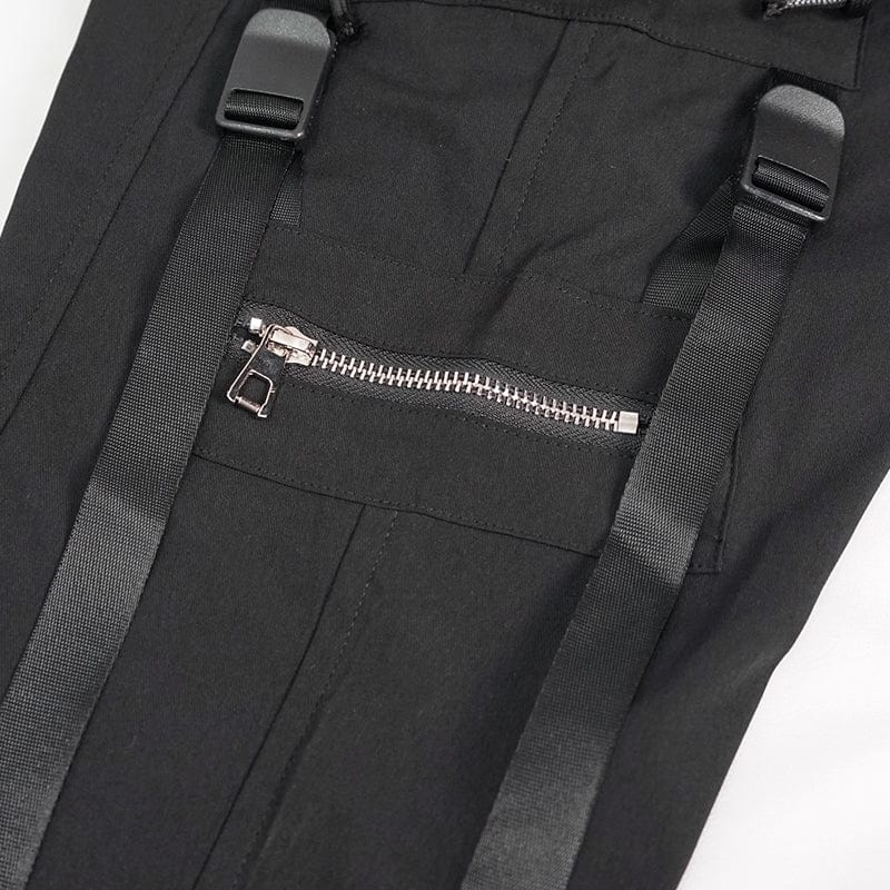 DEVIL FASHION Men's Punk Cargo Pants