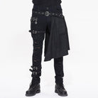 Men's Punk Distressed Jeans with peplum