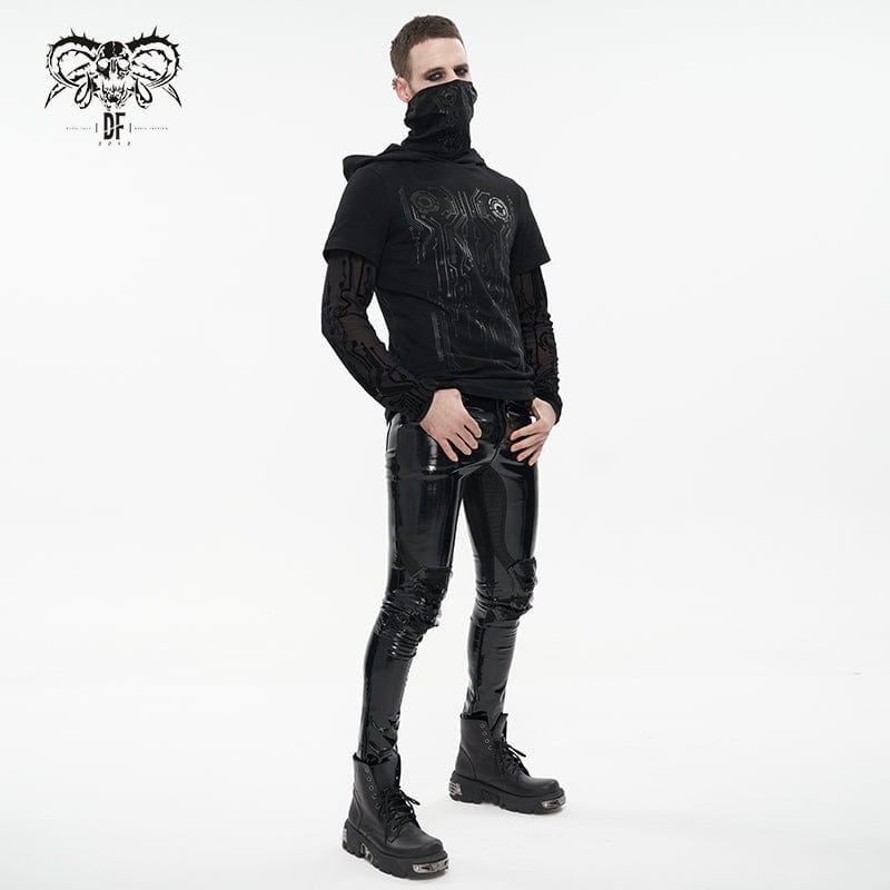 DEVIL FASHION Men's Punk Mechanical Printed Two-piece Hoodies