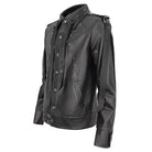 DEVIL FASHION Men's Punk Studded Strap Jacket