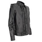 DEVIL FASHION Men's Punk Studded Strap Jacket