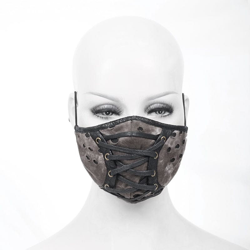DEVIL FASHION Unisex Gothic Tie-dye Mask