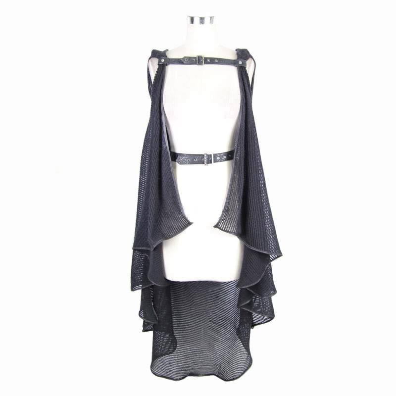 DEVIL FASHION Women's Draped Punk Cape