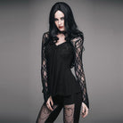 Women's Empireline Lace Short Goth Top