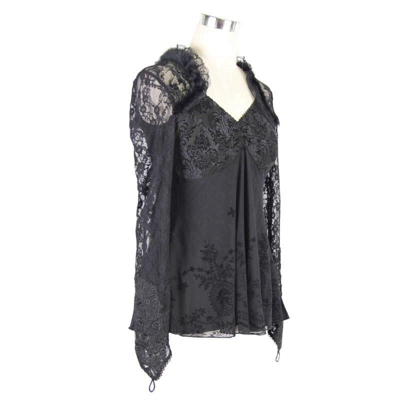 Women's Empireline Lace Short Goth Top