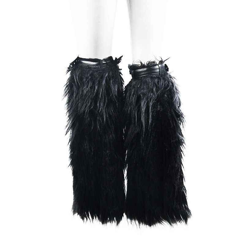DEVIL FASHION Women's Faux Fur Leg Warmer