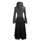 DEVIL FASHION Women's Goth Frock Coat With Stand Up Collar